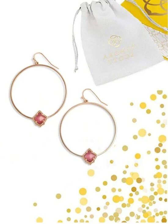 Kendra Scott Jewelry - Kendra Scott Rose Gold Elberta Hoop Earrings
